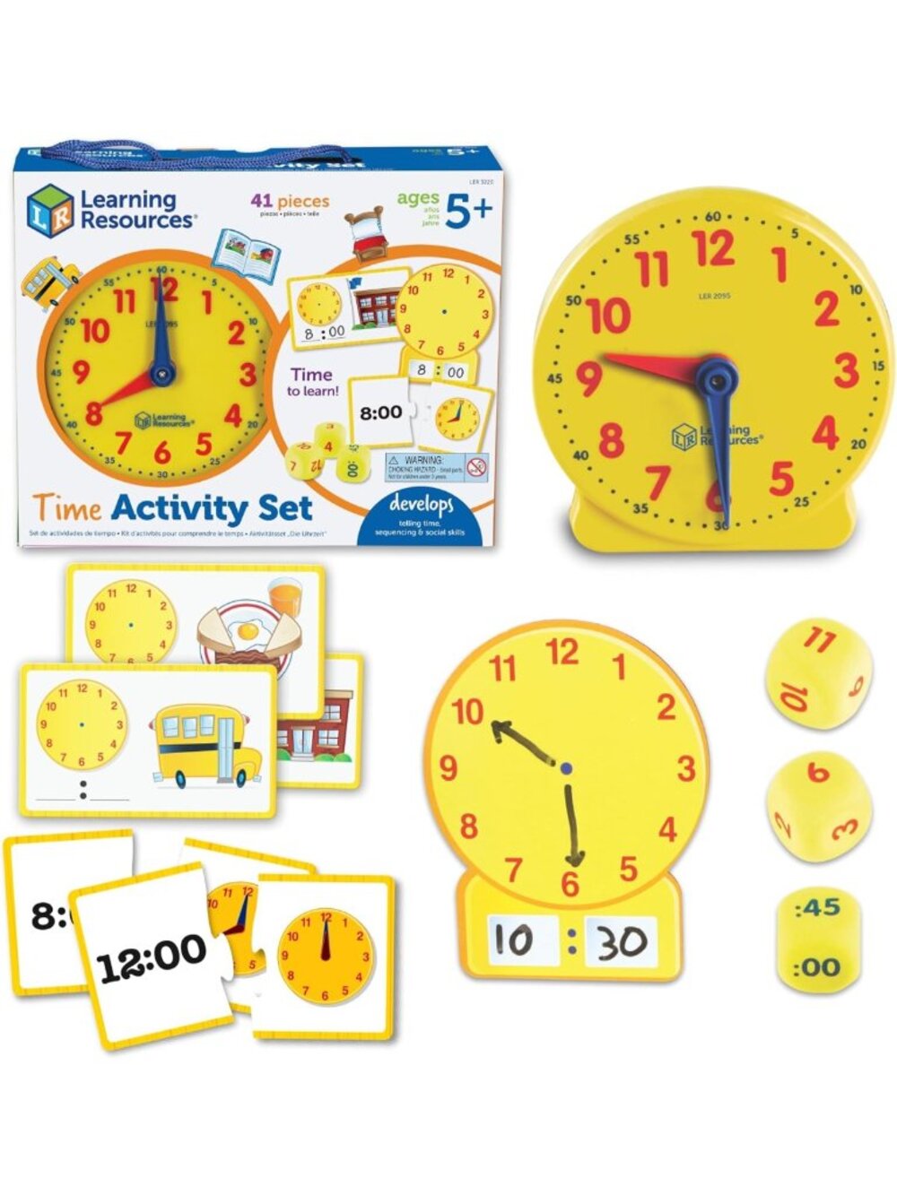 Interactive Time Activity Set for Kids | Fun Learning Tool for Telling Time